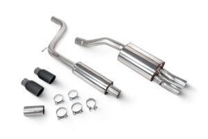 Scorpion Exhaust Resonated GPF-Back System Daytona Black Ceramic Tailpipe Volkswagen Polo GTI AW (GPF MODEL) 2018-2026