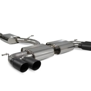 Scorpion Exhaust Resonated GPF-Back System Non Valved Daytona Black Ceramic Tailpipe Audi SQ2 2019-2026