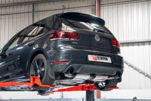 Scorpion Exhaust Resonated Cat-Back System Black Volkswagen Golf GTI Mk6 Edition 35 2009-2013