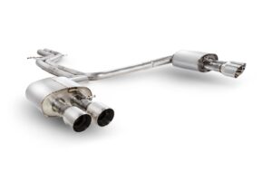 Scorpion Exhaust Non-Resonated Half System With No Valves Daytona Tailpipe Audi S7 C7 2012-2018