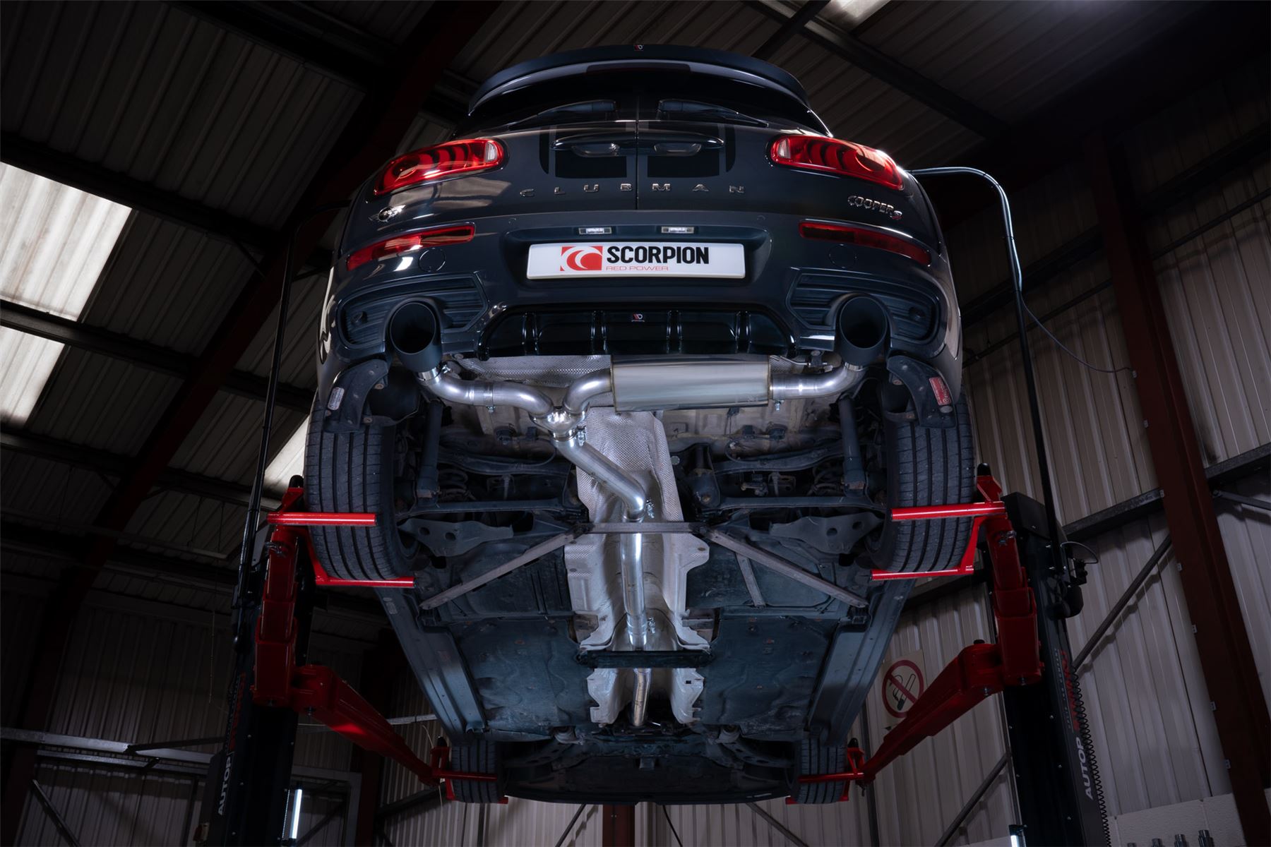 Scorpion Exhaust Non-Res Cat Back System Mini Cooper S Clubman F54 Non-GPF Models 2015-2018