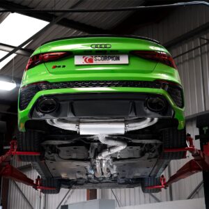 Scorpion Exhaust Non-Res Cat/GPF Back Without Valves Audi RS3 8Y Saloon 2021-2026