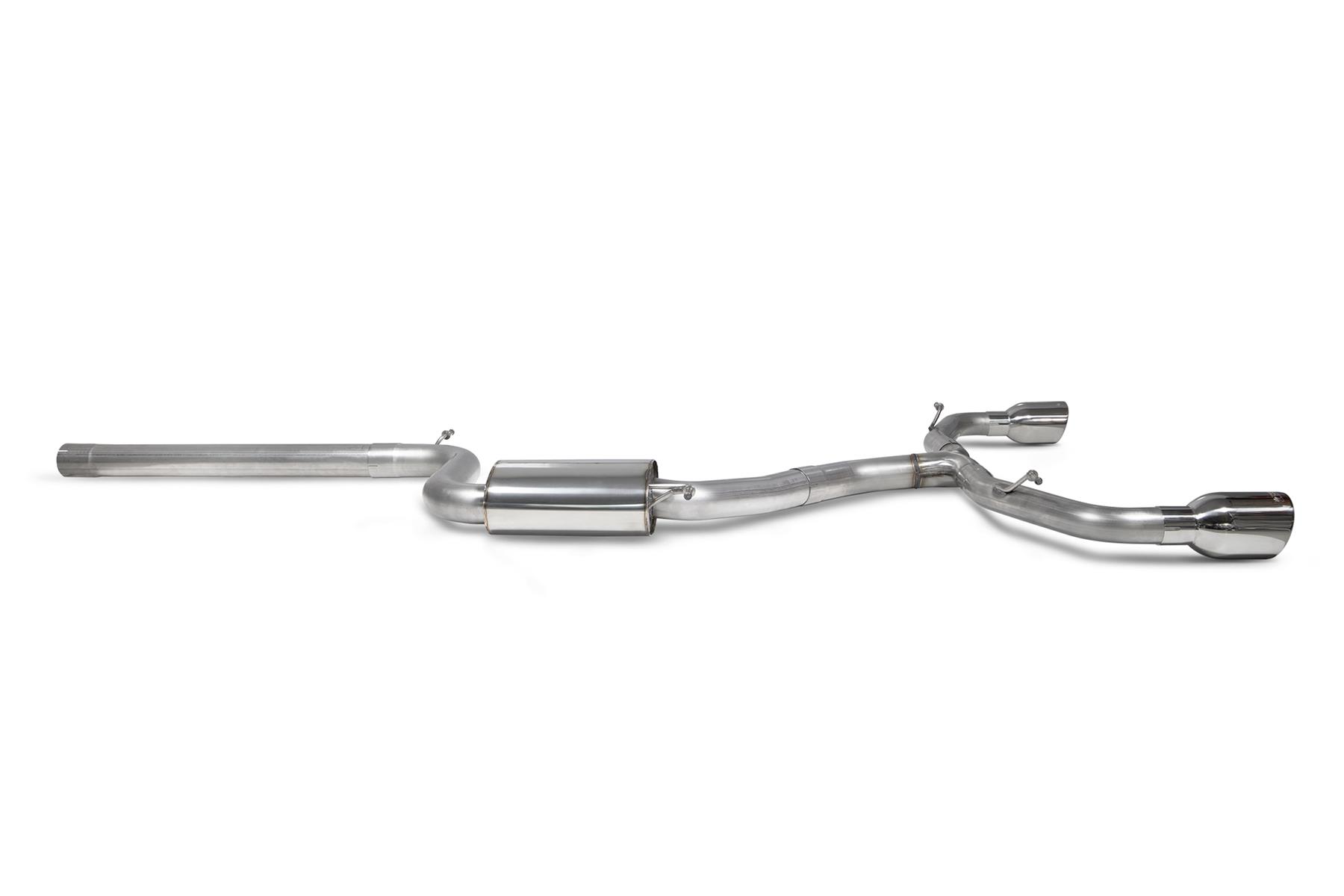 Scorpion Exhaust Non-resonated GPF-back system Volkswagen Golf GTI MK8/MK8.5 2020-2026