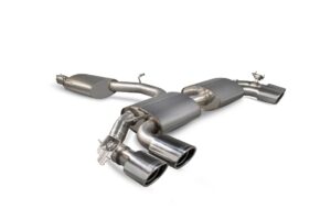 Scorpion Exhaust Resonated Cat-Back (With Valves) EVO Tailpipe Audi TT S MK3 Coupe GPF Model 2019-2024