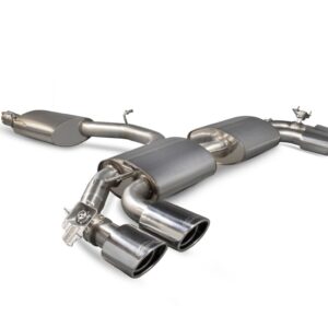 Scorpion Exhaust Resonated Cat-Back (With Valves) EVO Tailpipe Audi TT S MK3 Coupe GPF Model 2019-2024