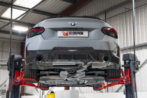 Scorpion Exhaust GPF-Back System Polished Daytona Trims BMW 220i G42 GPF Model 2022-2026