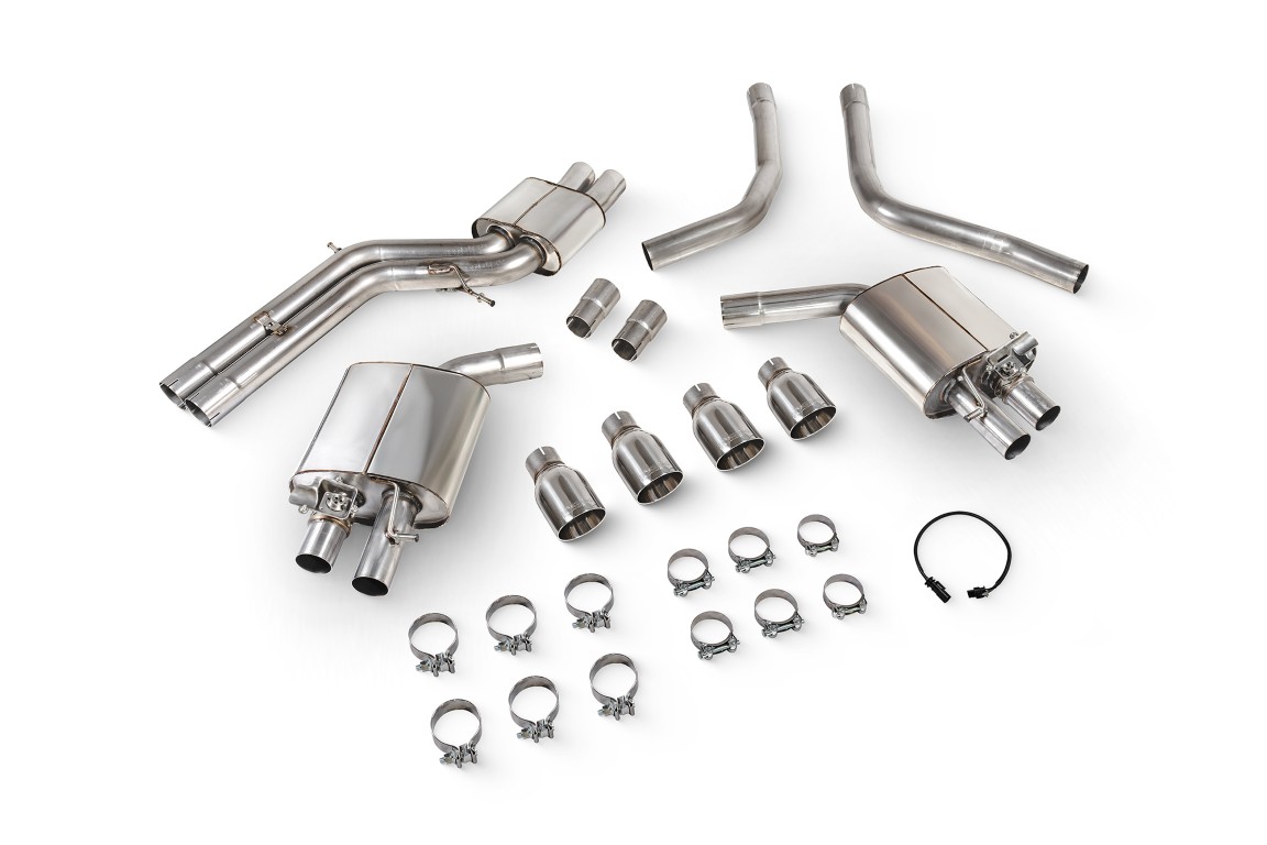 Scorpion Exhaust Resonated Half System With Electronic Valves Daytona Tailpipe Audi S6 C7 2012-2018
