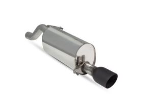 Scorpion Exhaust Rear Silencer Only (Black) Vauxhall Corsa E 1.0 Turbo Non-GPF Model 2014-2019