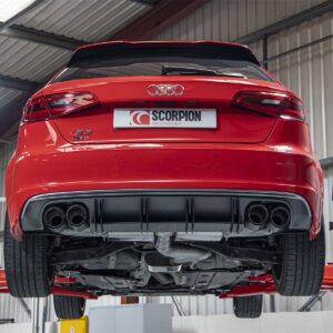 Scorpion Exhaust Res Cat/GPF-Back System Without Valves Audi S3 2.0T 8V 3-Door/Sportback Pre-Facelift 2013-2016