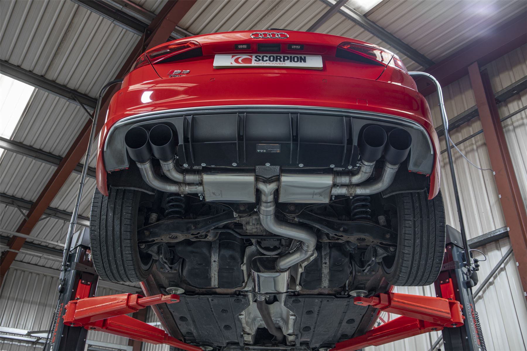Scorpion Exhaust Res Cat/GPF-Back System With Valves Audi S3 2.0T 8V 3-Door/Sportback Pre-facelift 2013-2016