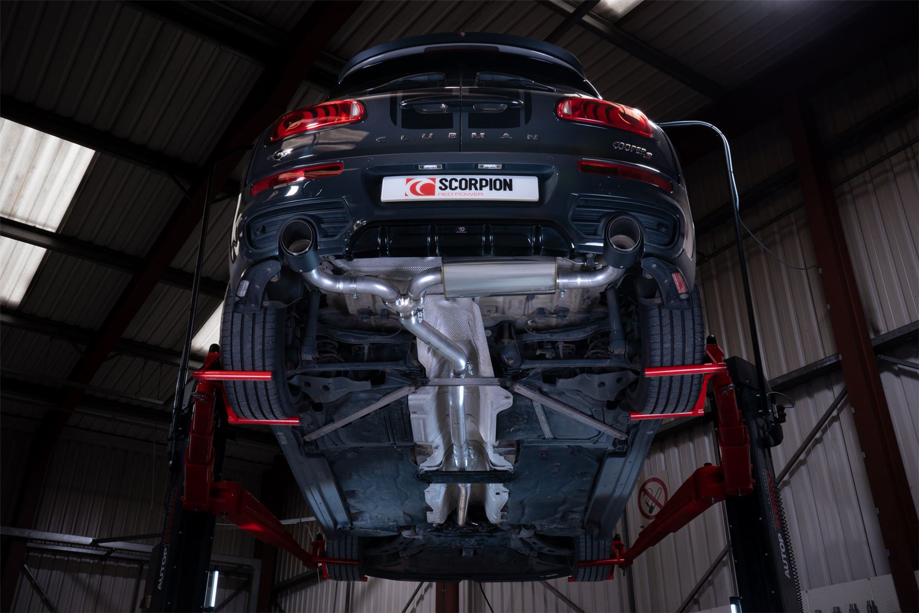 Scorpion Exhaust Non Res Cat Back System Mini Cooper S Clubman F54 Non-GPF Models 2015-2018