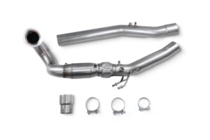 Scorpion Exhaust Downpipe High Flow Sports Cat Volkswagen Golf R MK8/MK8.5 GPF Model 2021-2026