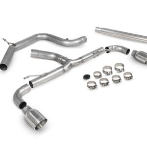 Scorpion Exhaust Non-Res Predator Cat-Back System (Polished) Volkswagen Scirocco R 2009-2017