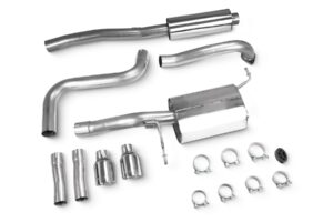 Scorpion Exhaust Resonated Cat-Back System Ford Fiesta EcoBoost 1.0T Fits cars with standard base valance 2013-2017