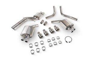 Scorpion Exhaust Resonated Half System With Electronic Valves Daytona Tailpipe Audi S7 C7 2012-2018