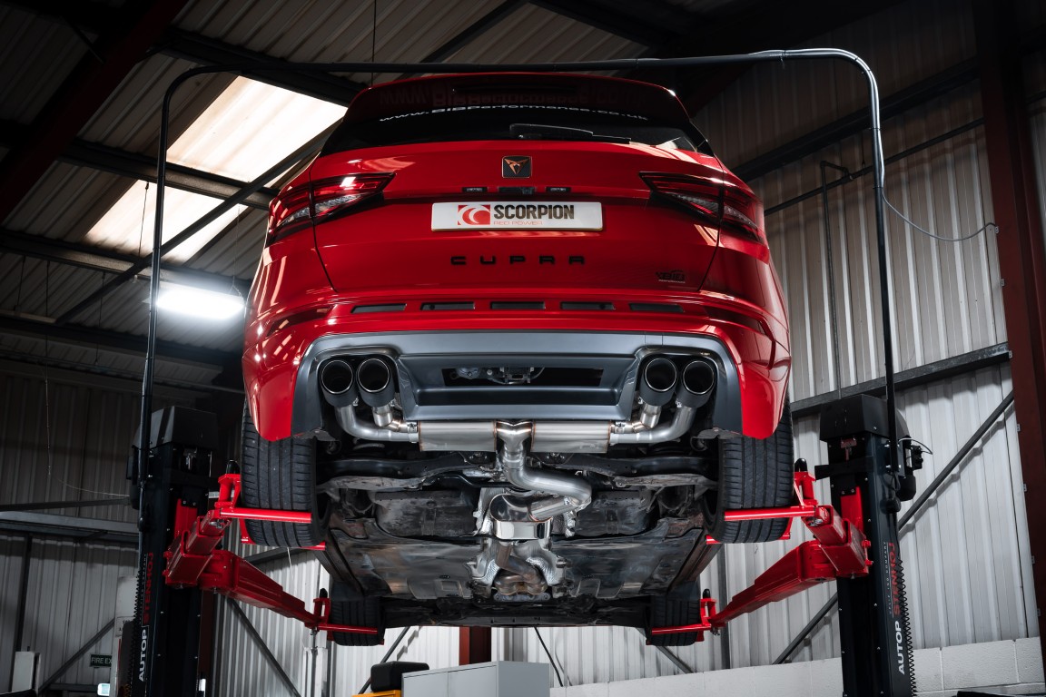 Scorpion Exhaust Resonated GPF-Back System Non Valved Ascari Tailpipe CUPRA Ateca 4Drive 2.0 Tsi 2019-2026