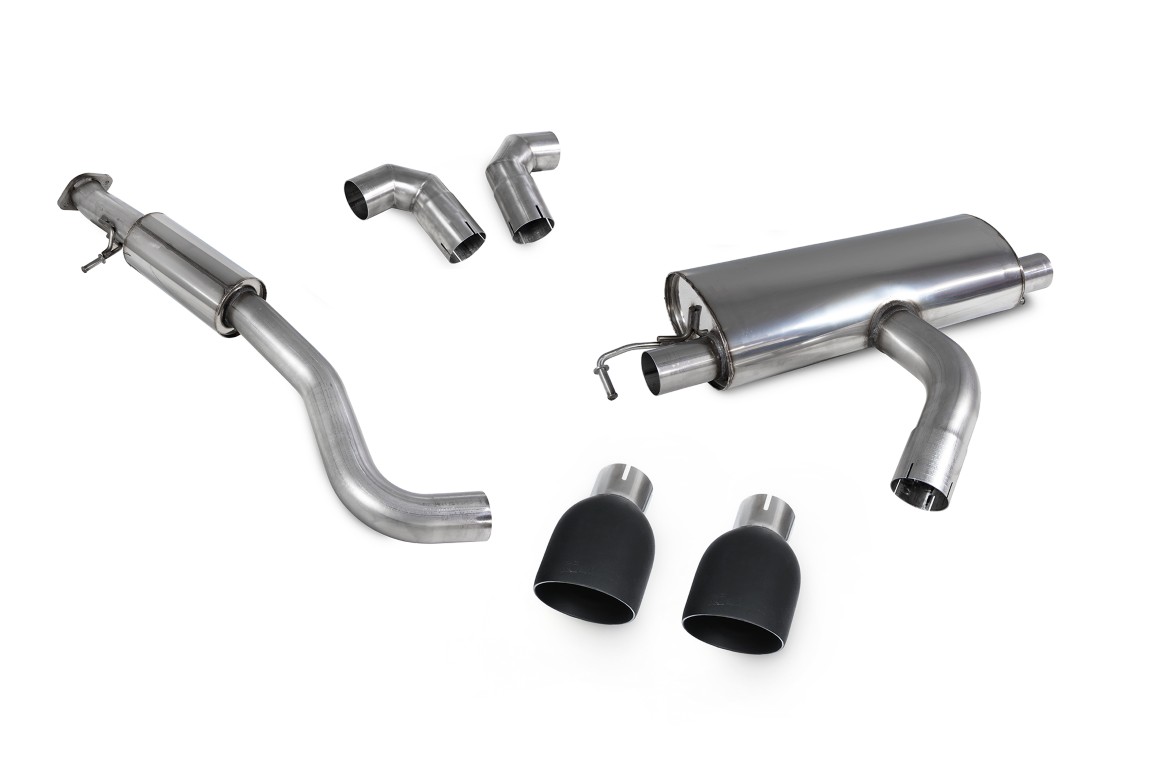 Scorpion Exhaust Resonated GPF Back System Daytona Black Ceramic Tailpipe Toyota Yaris GR Circuit Pack Pre-Facelift 2020-2024