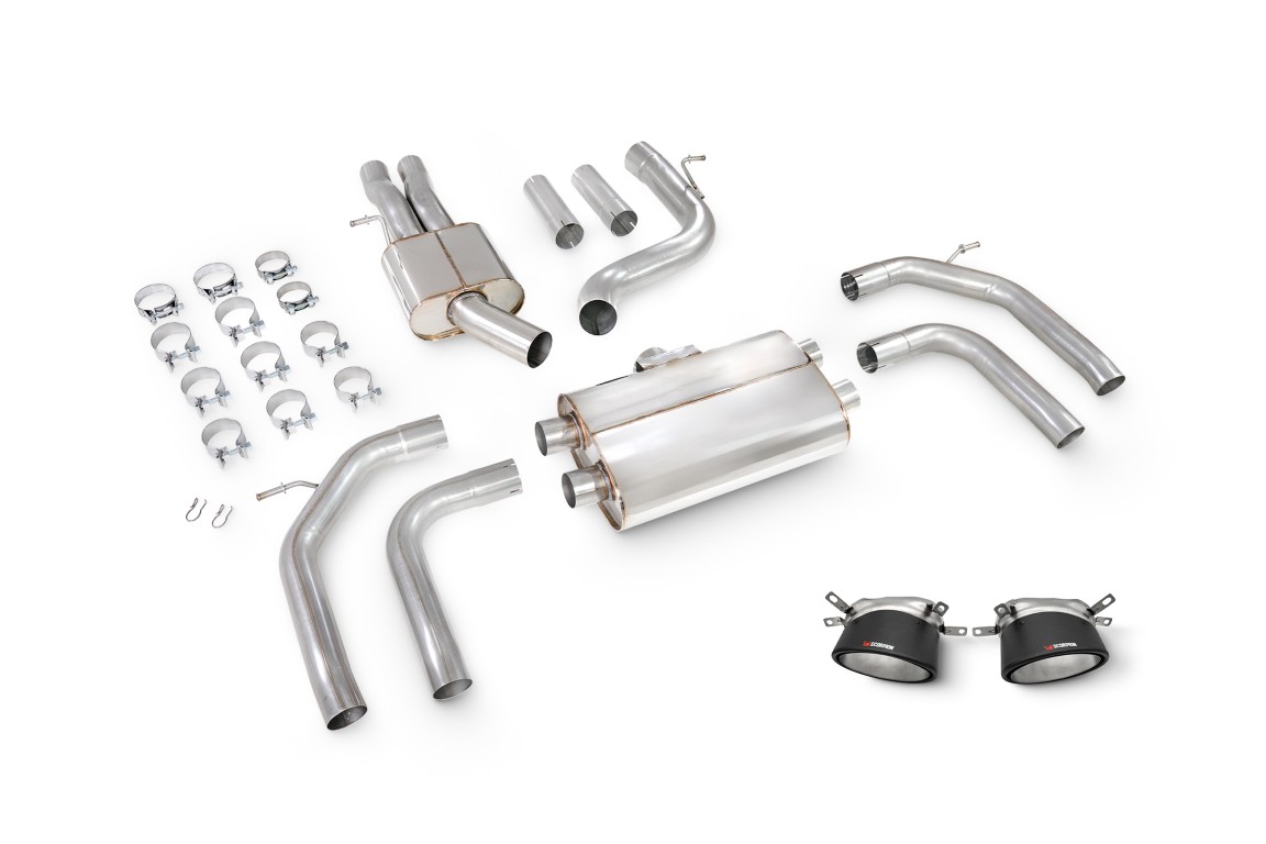 Scorpion Exhaust Resonated GPF-Back System Non Valved Ascari RS Tailpipe Audi RS3 8Y Sportback 2021-2026