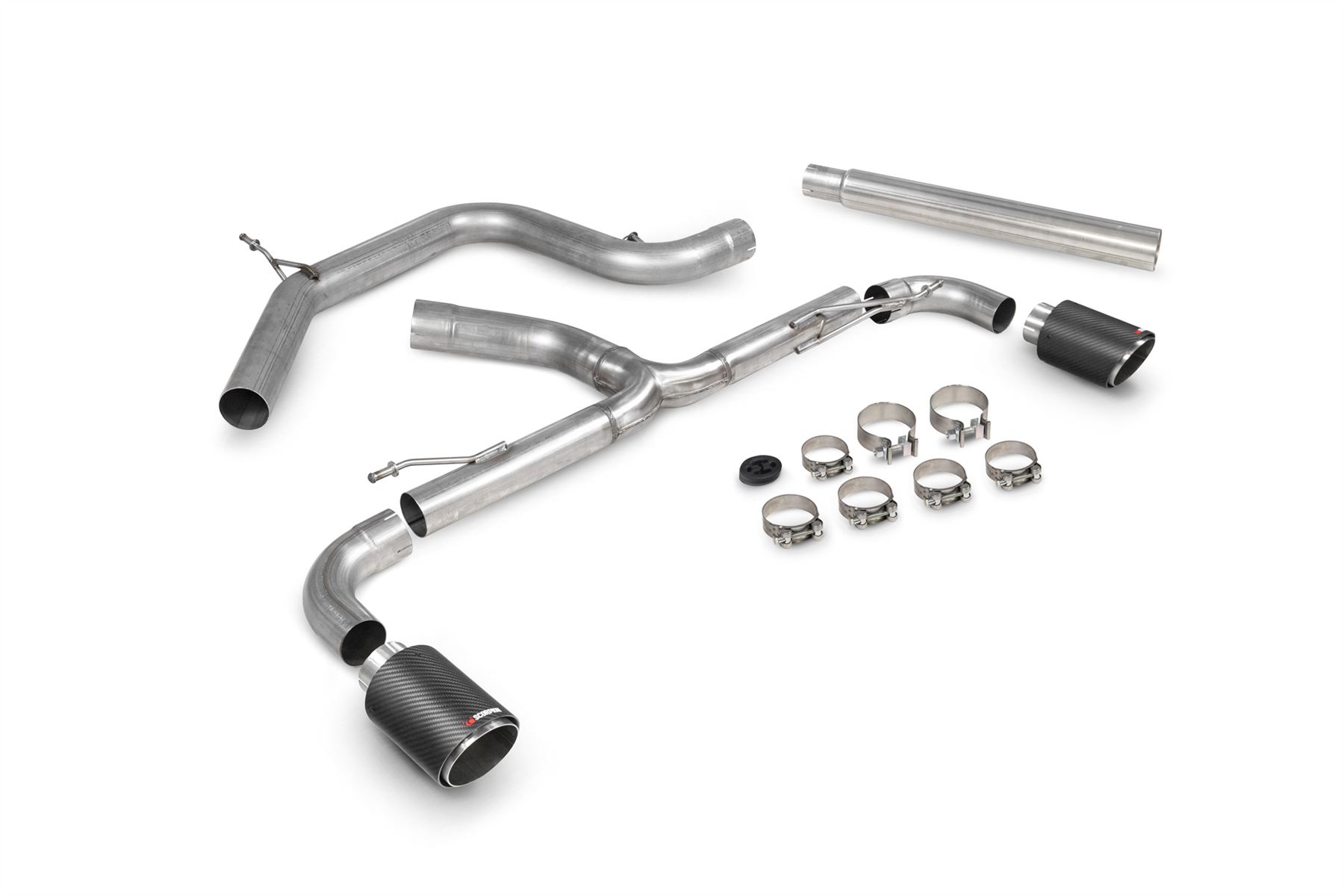 Scorpion Exhaust Non-Res Predator Cat-Back System Volkswagen Scirocco R 2009-2017