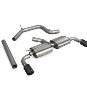 Scorpion Exhaust Non-Res Cat-Back (Black) Volkswagen Scirocco R 2009-2017