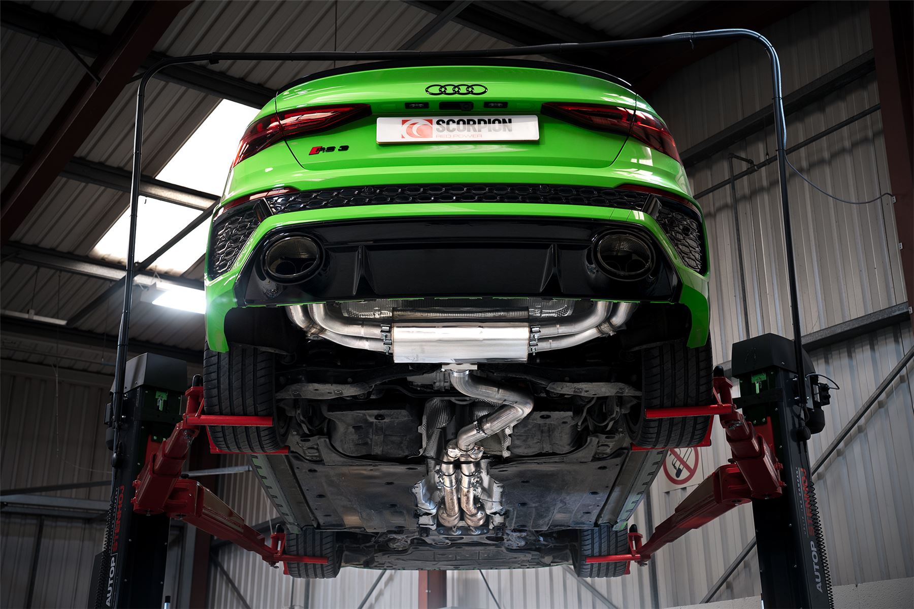 Scorpion Exhaust Non-Res Cat/GPF System With Electric Valves Audi RS3 8Y Saloon 2021-2026