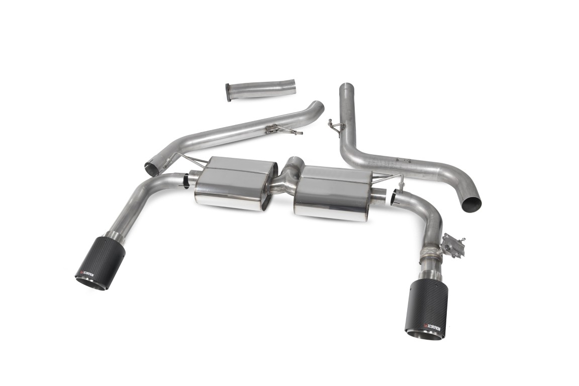 Scorpion Exhaust Non-Resonated GPF-Back With Electronic Valve Ascari Tailpipe Hyundai i30N Fastback GPF Model 2019-2022