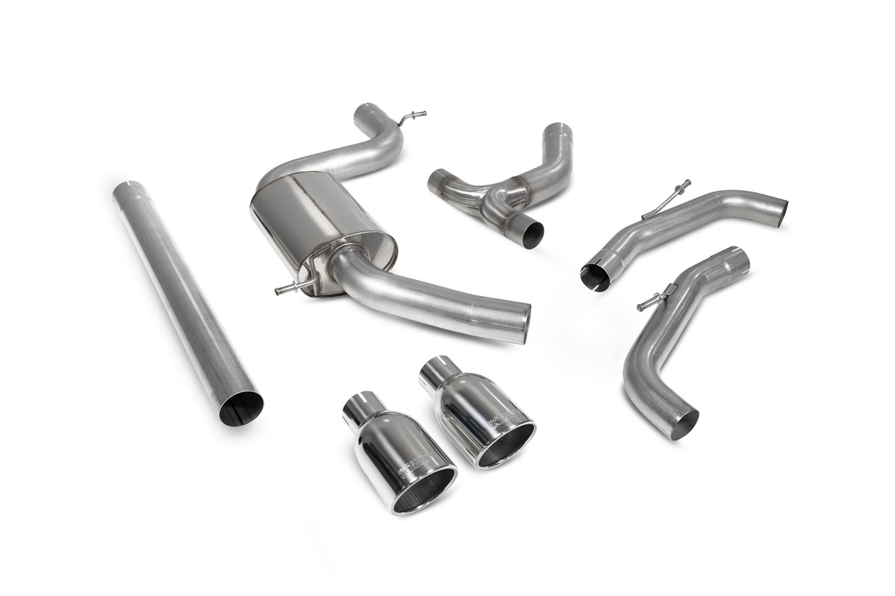 Scorpion Exhaust Non-resonated GPF-back system Volkswagen Golf GTI MK8/MK8.5 2020-2026