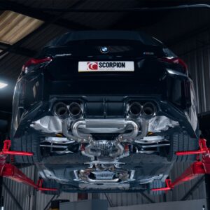 Scorpion Exhaust Half System Carbon Ascari Trims BMW M2 G87 ROW Non-GPF Model 2022-2026