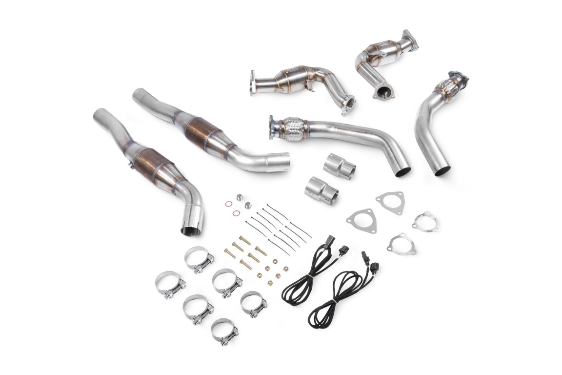 Scorpion Exhaust Downpipes With Sports Cats In Front Pipes Audi S5 8T Coupe 2012-2017