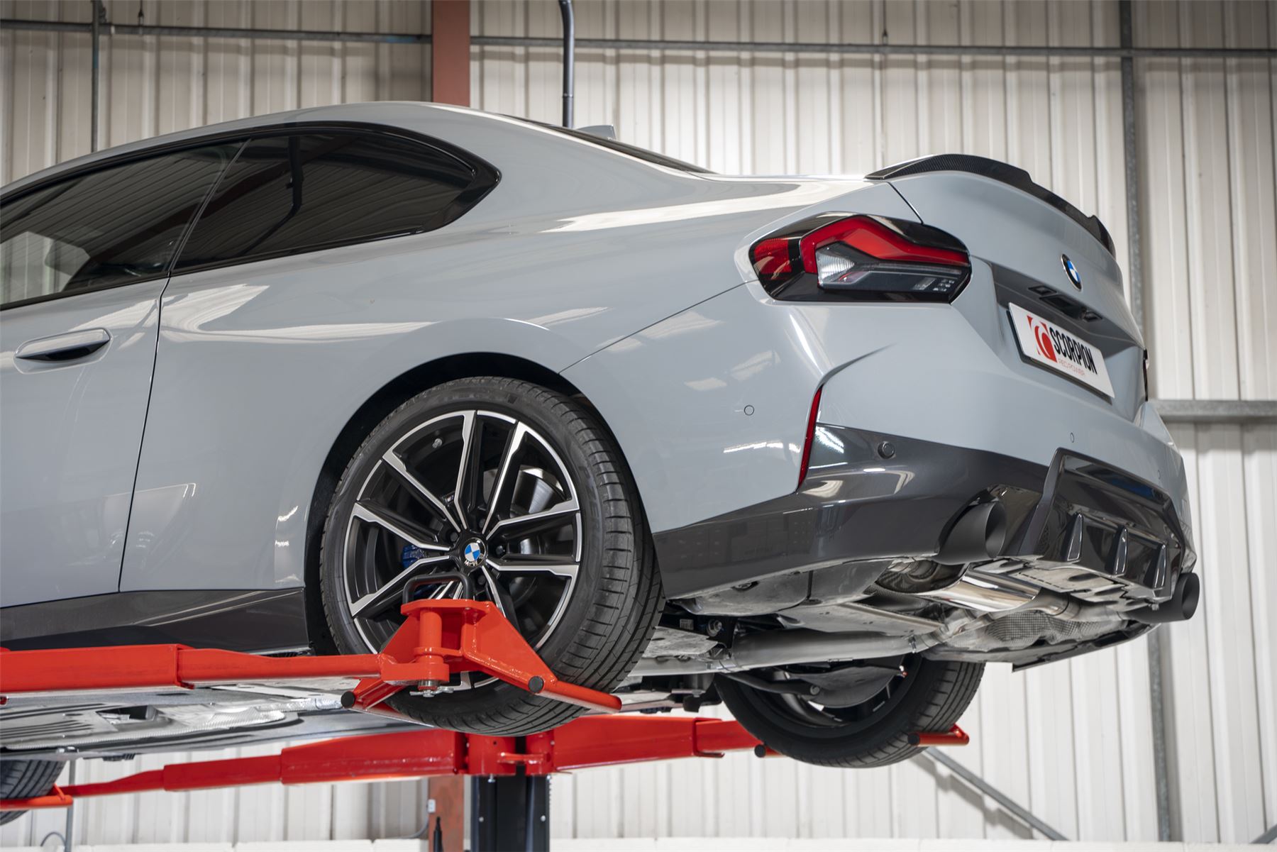 Scorpion Exhaust GPF-Back System Black Daytona Trims BMW 220i G42 GPF Model 2022-2026