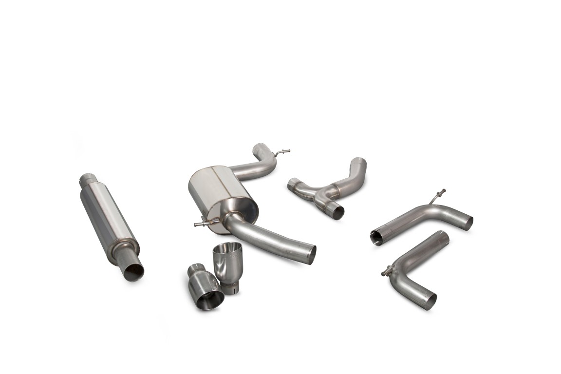 Scorpion Exhaust Resonated GPF-Back System Daytona Tailpipe Volkswagen Golf MK7.5 GTI Performance Pack GPF Model 2019-2020