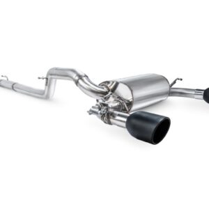 Scorpion Exhaust Cat-Back System With Electronic Valve Indy Black Ceramic Tailpipe Ford Focus MK3 RS Non-GPF Model 2016-2019