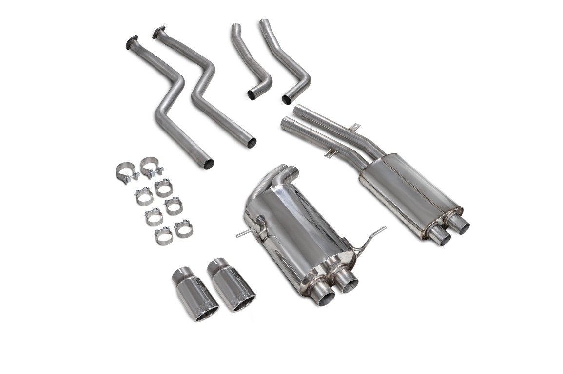 Scorpion Exhaust Cat-Back System Monaco Tailpipe BMW 320 E46 RWD Petrol 2000-2006