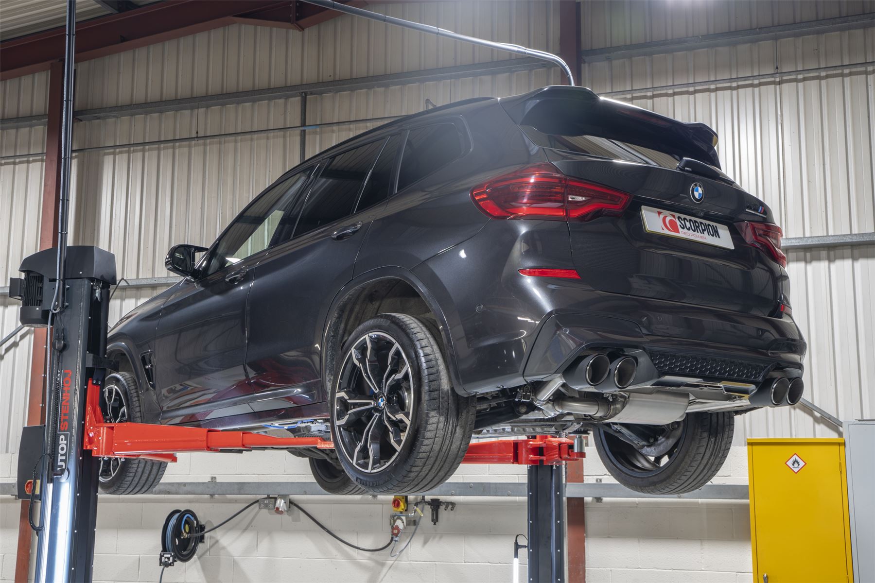 Scorpion Exhaust Half System with Valves Carbon Fibre Trims BMW X3 M Pre LCI 2019-2021