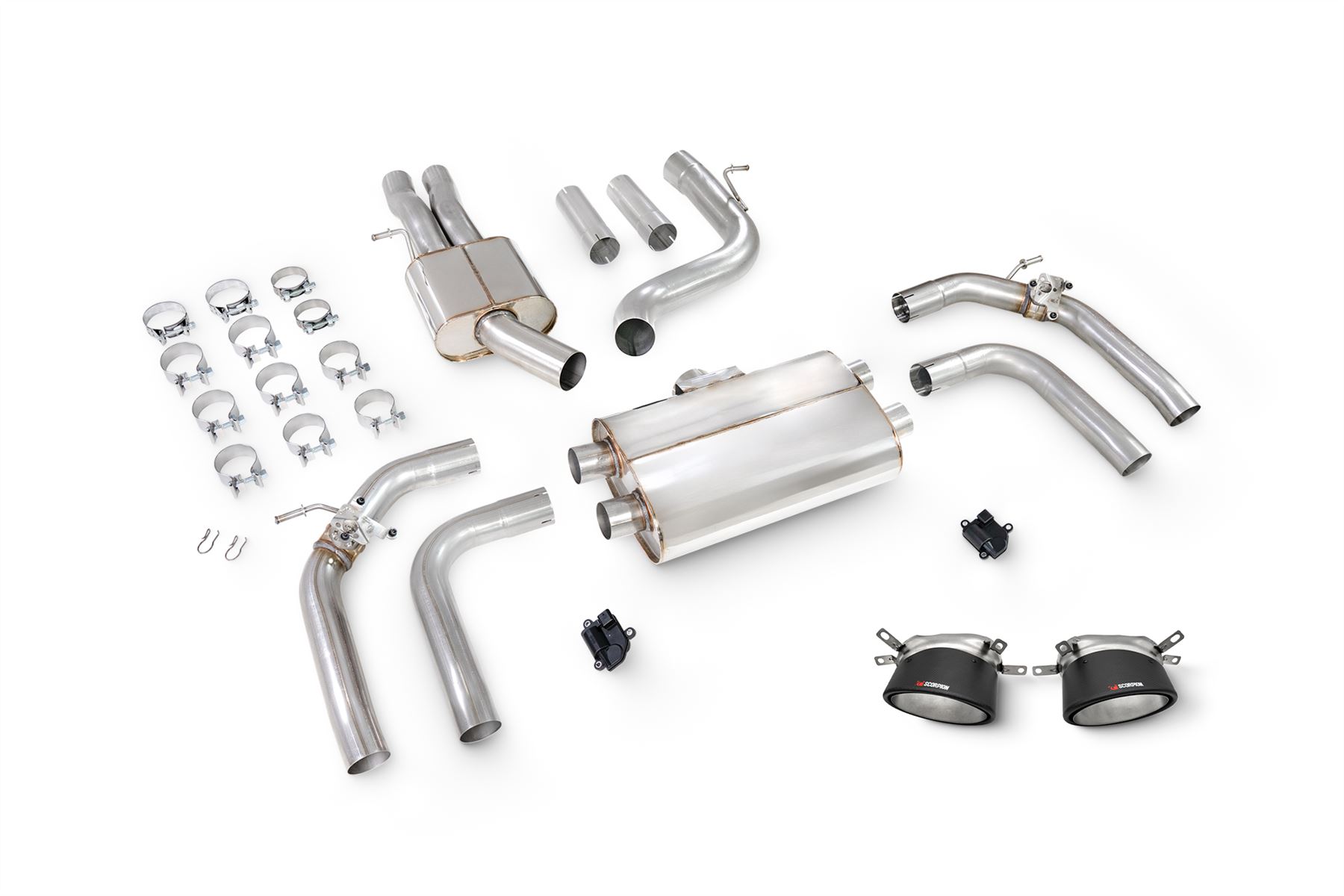 Scorpion Exhaust Resonated Cat/GPF System With Valves Audi RS3 8Y Saloon 2021-2026