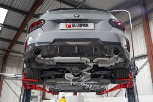 Scorpion Exhaust GPF-Back System Polished Daytona Trims BMW 220i G42 GPF Model 2022-2026