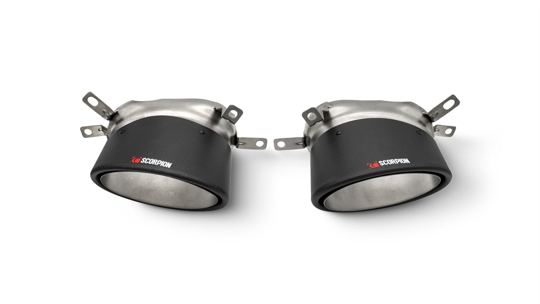 Scorpion Exhaust 170x120mm Carbon Ascari RS Trim (Pair) Audi RS6 Avant C7 2013-2018