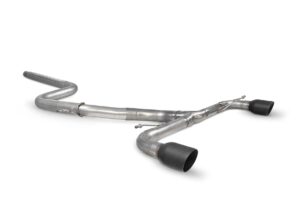 Scorpion Exhaust Non-Res Predator Cat-Back System (Black) Volkswagen Scirocco R 2009-2017