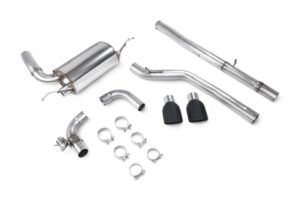 Scorpion Exhaust Cat-Back System With Electronic Valve Daytona Black Ceramic Tailpipe Ford Focus MK3 RS Non-GPF Model 2016-2019