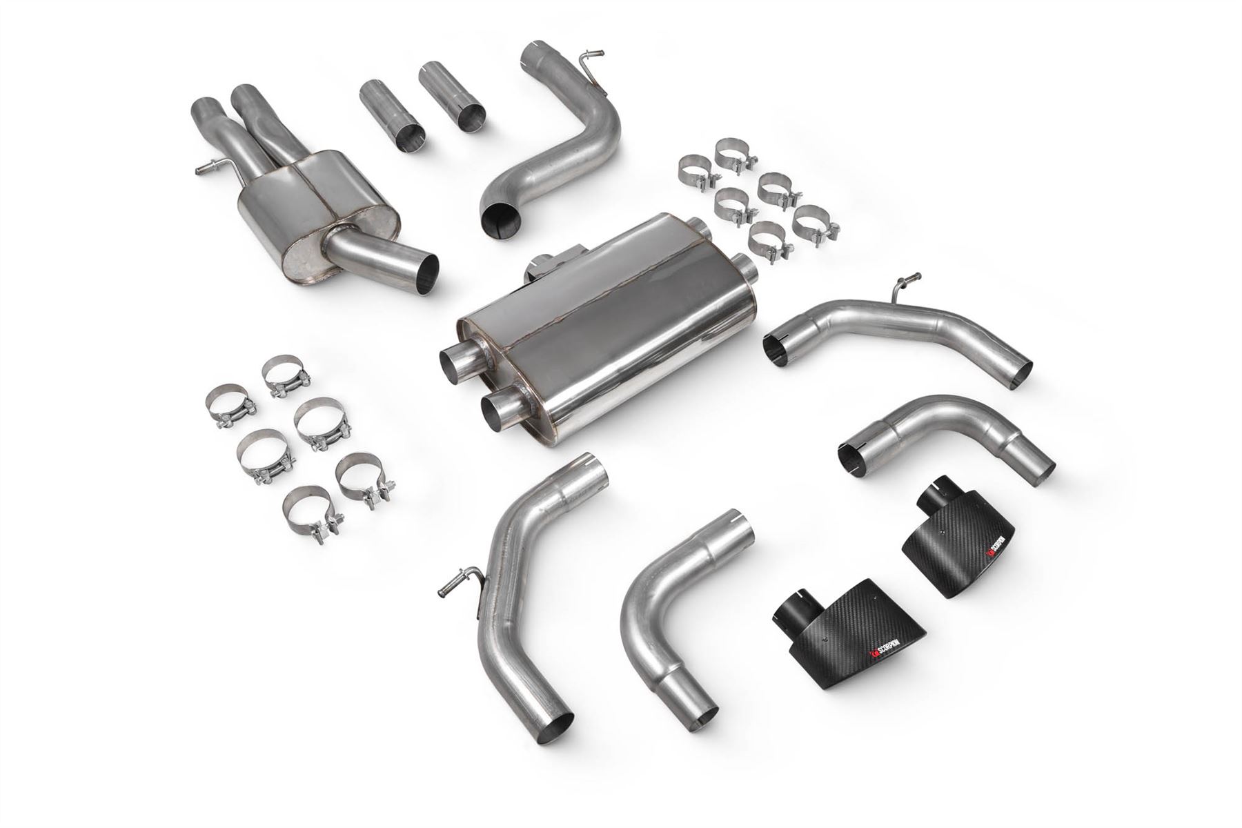 Scorpion Exhaust Res Cat-Back Without Audi RS3 8V Sportback Pre-Facelift 2015-2017