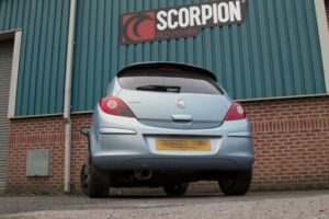 Scorpion Exhaust Non-Res Cat-Back Vauxhall Corsa D 1.0/1.2/1.4 2006-2014