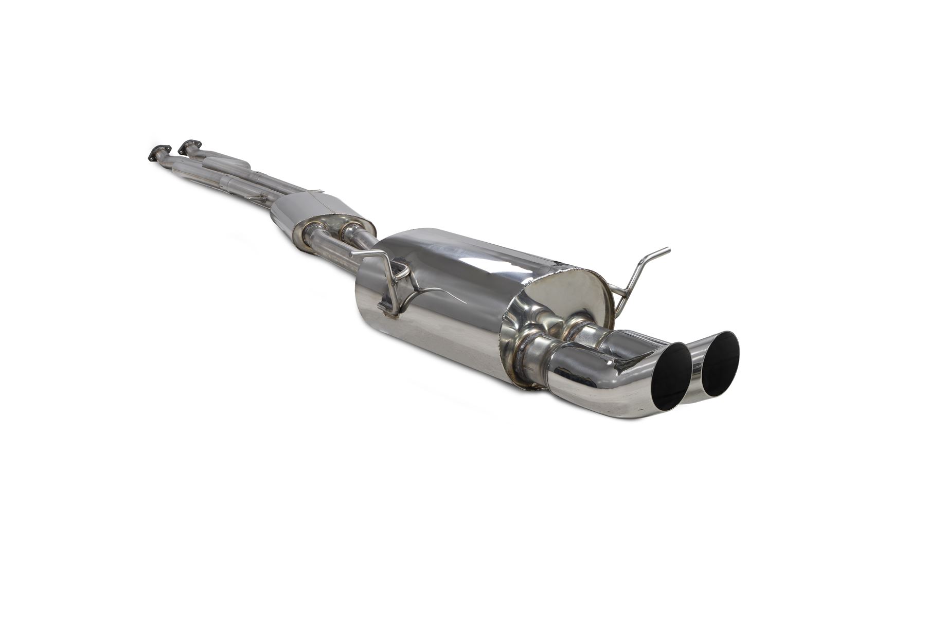 Scorpion Exhaust Cat-Back System Twin Polished DTM Trims BMW 330 E46 RWD Petrol 2000-2006