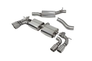 Scorpion Exhaust Resonated Cat/GPF-Back System With Valves Daytona Tailpipe Audi S3 2.0T 8V Sportback Facelift Non-GPF Model 2016-2018