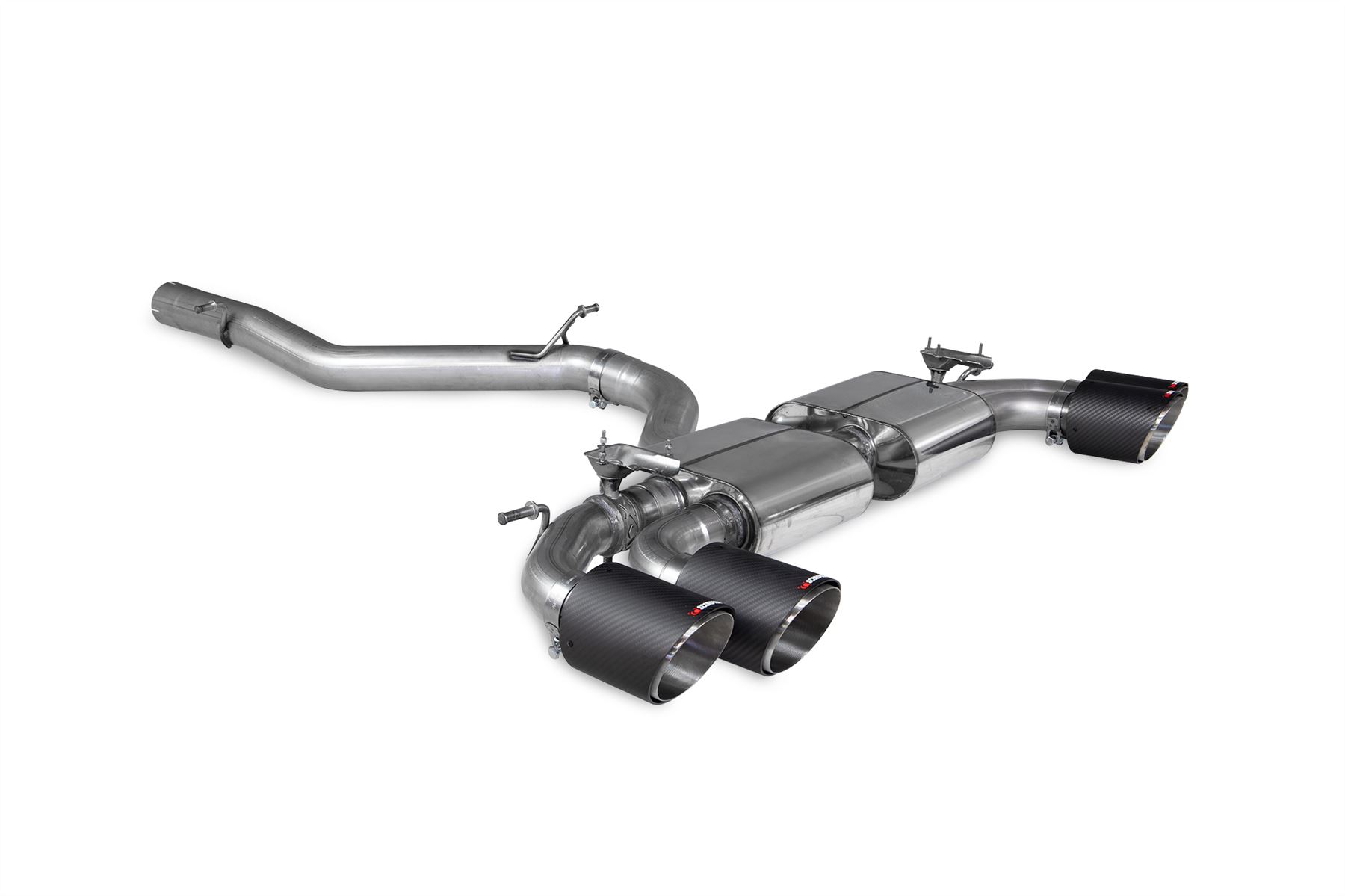 Scorpion Exhaust Non-res Cat/GPF Back with valves Audi S3 8Y Sportback 2020-2026
