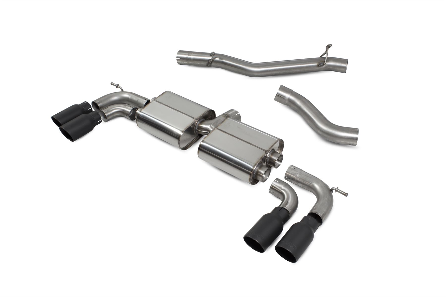 Scorpion Exhaust Non-Res Cat/GPF-Back System Without Valves Audi S3 2.0T 8V 3-Door/Sportback Pre-Facelift 2013-2016