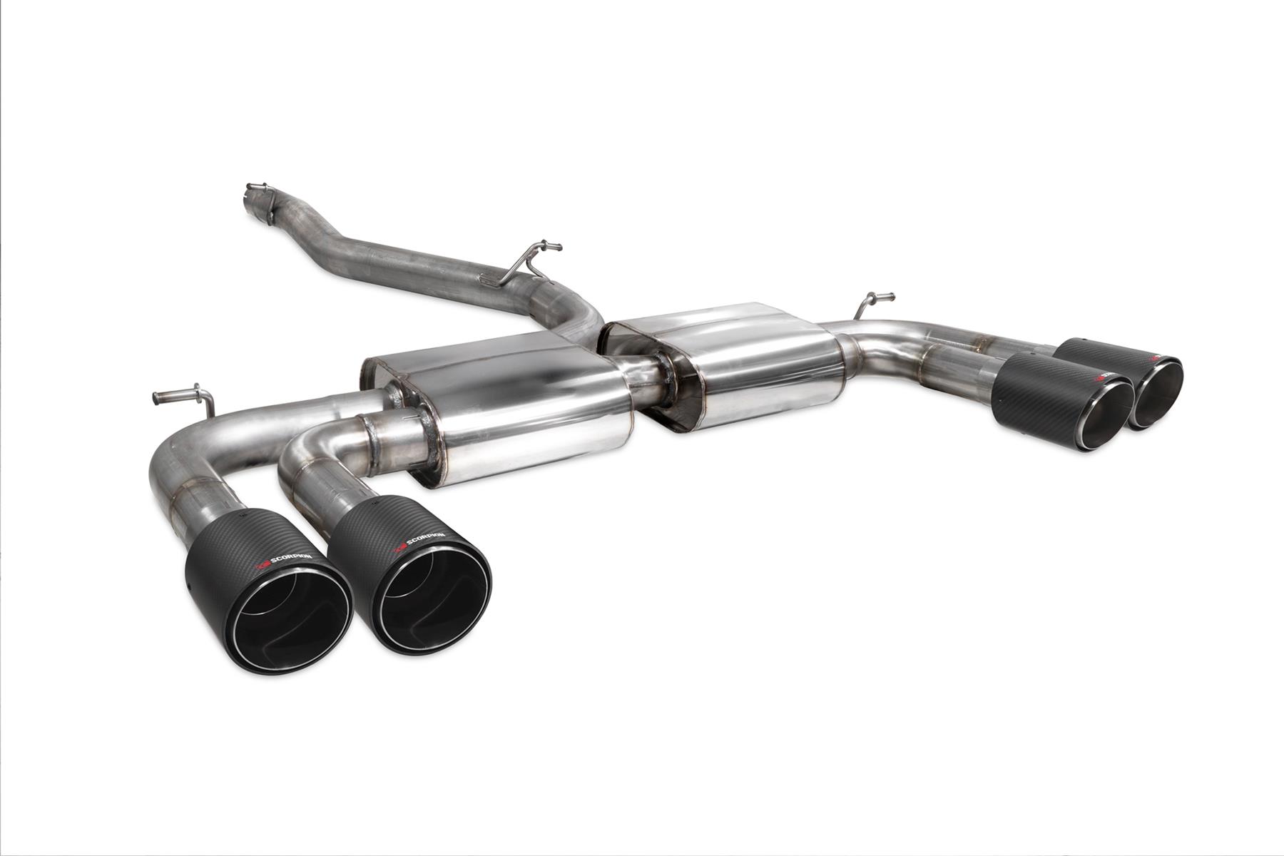 Scorpion Exhaust Non-Res/GPF Without Valves Audi S3 Saloon 8V 2013-2020