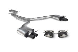 Scorpion Exhaust Non-Resonated Half System With Trims Ascari RS Tailpipe Audi RS7 C7 2013-2018