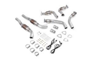 Scorpion Exhaust Downpipes With Sports Cats In Front Pipes Audi S4 3.0 TSFI V6 Quattro Saloon B8.5 2009-2016