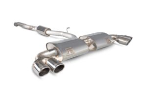 Scorpion Exhaust Resonated Cat-Back System Without Valves Monaco Tailpipe Audi S1 2.0 TFSi Quattro 2014-2018