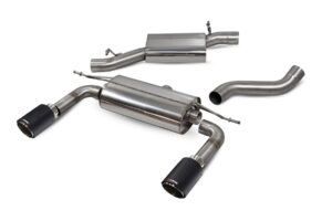 Scorpion Exhaust Res Cat-Back No-Valves(Black) Audi TT MK3 2.0 TFSi Quattro Coupe Non-GPF Model 2014-2019